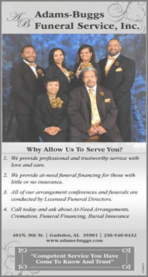 Adams Buggs Funeral Services